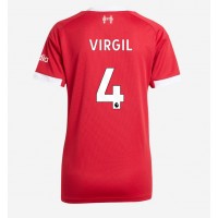 Liverpool Virgil van Dijk #4 Domáci Ženy futbalový dres 2025-26 Krátky Rukáv